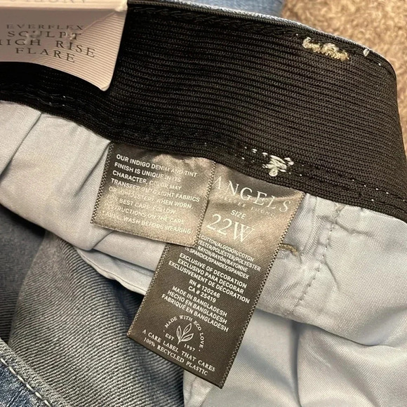 Angels Forever Yours Everplex Sculpt High Rise Flare Jeans Size 22 - Picture 10 of 10